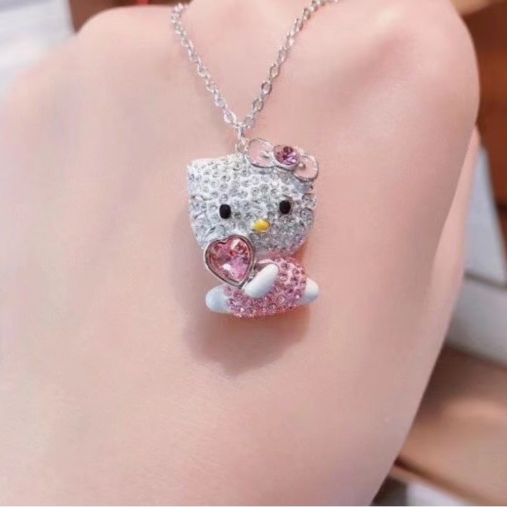 Swarovski X Hello  Kitty  Necklace